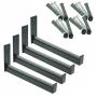 Wheel Hangers Set - Wall Mount Tire Rack Alternative - Space Saving Wheel Storage for Garage Shed, 4 Pack