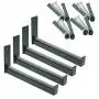 Wheel Hangers Set - Wall Mount Tire Rack Alternative - Space Saving Wheel Storage for Garage Shed, 4 Pack