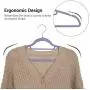 SONGMICS Velvet Hangers, 50 Pack, Non-Slip Clothes Hanger with Rose Gold Color Swivel Hook, 0.2” Thick and Space Saving, 17.7” Wide for Coat, Shirt, Dress, Trousers, Ties, Light Purple UCRF21PL50 SONGMICS Velvet Hangers, 50 Pack, Non-Slip Clothes Hanger with Rose Gold Color Swivel Hook, 0.2” Thick and Space Saving, 17.7” Wide for Coat, Shirt, Dress, Trousers, Ties, Light Purple UCRF21PL50