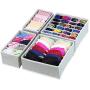 quysvnvqt 4Pcs/Set Fashion Storage Boxes Storage Supplies Houseware Underwear Bra Socks Organizer Drawer Divider Storage Boxes Case for Home - Gray quysvnvqt 4Pcs/Set Fashion Storage Boxes Storage Supplies Houseware Underwear Bra Socks Organizer Drawer Divider Storage Boxes Case for Home - Gray