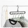 10pcs Random Color Multi-Function Folding Magic Hanger Nine-Hole Rotating Magic Clothes Hanger Wardrobe Drying Clothes Home Bedroom Storage Holder 10pcs Random Color Multi-Function Folding Magic Hanger Nine-Hole Rotating Magic Clothes Hanger Wardrobe Drying Clothes Home Bedroom Storage Holder