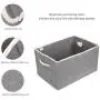 Storage Box,Zonyon Sturdy Collapsible Fabric Storage Bin Container Bakset Home Cube Organizer with Removable Lid for Bedroom,Closet,Shelves,Office,LQ-MS-Square-Grey-2 Storage Box,Zonyon Sturdy Collapsible Fabric Storage Bin Container Bakset Home Cube Organizer with Removable Lid for Bedroom,Closet,Shelves,Office,LQ-MS-Square-Grey-2