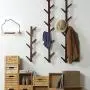 NN Hook-Coat Hook, Bamboo Wall Coat Rack, Heavy Duty Hanger, Decorative Creative Branch Clothes, hat, Bag, Towel, Key, Hook, Bathroom, Kitchen, Living Room Hook (3 Colors Available) Furniture Decora