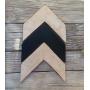 Decorative Wood Chevron Arrows (Customizable) - Set of 3 (Hangers included)