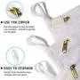 TENRAI Delicates Laundry Bags, 3-Wire Process 3 Times Stronger, Bra Fine Mesh Wash Bag for Underwear, Lingerie, Pantyhose, Socks, Use YKK Zipper, Have Hanger Loops (0 Fluorescent Cloth, 1L & 1M, QS