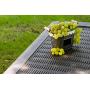 Keter Borneo 110 Gallon Resin Outdoor Storage Bench and Deck Boxes for Patio Furniture, Anthracite