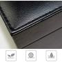 BEGHOME 2-Layer Leather Jewelry Boxes 36 Compartments Storage Case Bracelet Necklace Ring Bracelet Storage Box