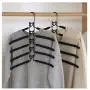 2pcs 5 in 1 Multi-Layer Clothes Hangers Space-Saving Multiple Non-Slip Hanger for Wardrobe Decoration