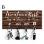 Personalized Key Holder Dog Leash Hanger for Wall Dog Lovers Gift Wall Key Rack Dog Lead Hook Housewarming Gift Wedding Gift Organizer hallway Warming or Wedding Gift Organization with Hooks