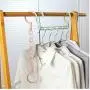 10pcs Random Color Rotating 5 in 1 Clothes Storage Rack Super Space Saving 5 Holes Magic Plastic Clothes Hanger Hanging Organizer 10pcs Random Color Rotating 5 in 1 Clothes Storage Rack Super Space Saving 5 Holes Magic Plastic Clothes Hanger Hanging Organizer