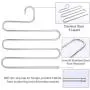 8 Pack Multi Pants Hangers Rack for Closet Organization,STAR-FLY Stainless Steel S-shape 5 Layer Clothes Hangers for Space Saving Storage 8 Pack Multi Pants Hangers Rack for Closet Organization,STAR-FLY Stainless Steel S-shape 5 Layer Clothes Hangers for Space Saving Storage