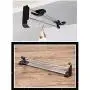 YGLight Hanger Retractable Clothes Hanger Rail Towel Coat Racks Closet Rod Simple Wardrobe Chrome Pull Standard Thickness Load Capacity Stainless Steel,abs Plastic (Size : 35CM)