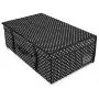 HANGERWORLD Medium Black Polka Dot Wedding Dress Bridal Gown Garment Storage Boxes and Travel Carry Case HANGERWORLD Medium Black Polka Dot Wedding Dress Bridal Gown Garment Storage Boxes and Travel Carry Case