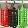 5pcs Random Color Dual Hanger Clothes Folding Hanger Rack Coat Organizer Hanger Foldable Closet