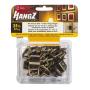 HangZ 11005 Flat Mount Wire 1-Hole D-Ring Picture Hanger Value Pack, 25lb, 12-Piece, Antique Brass HangZ 11005 Flat Mount Wire 1-Hole D-Ring Picture Hanger Value Pack, 25lb, 12-Piece, Antique Brass