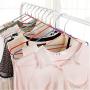 MIJOGO Premium Velvet Hangers (Pack of 50) Quality Plastic Hangers - Non Slip - Velvet Suit Hangers Space Saving Clothes Hangers,Red