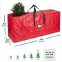Large Christmas Tree Storage Bag - Fits Up to 9 ft Tall Holiday Artificial Disassembled Trees with Durable Reinforced Handles & Dual Zipper - Waterproof Material Protects from Dust, Moisture & Insect Large Christmas Tree Storage Bag - Fits Up to 9 ft Tall Holiday Artificial Disassembled Trees with Durable Reinforced Handles & Dual Zipper - Waterproof Material Protects from Dust, Moisture & Insect