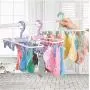 Folding Travel Clip & Drip Hanger, Portable Plastic Clothes Underwear Socks Laundry Drying Hanger Rack With 12 Clips For Home Or Outdoor (Light Green) Folding Travel Clip & Drip Hanger, Portable Plastic Clothes Underwear Socks Laundry Drying Hanger Rack With 12 Clips For Home Or Outdoor (Light Green)
