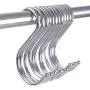 Z ZICOME Stainless Steel Silver S Hooks for Hanging, 12 Pack Z ZICOME Stainless Steel Silver S Hooks for Hanging, 12 Pack