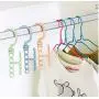 10pcs Random Color Coat Hangers for Clothes Creative Rotating Handle 5-Hole Windproof Hanger Baby Kids Wardrobe Decoration 10pcs Random Color Coat Hangers for Clothes Creative Rotating Handle 5-Hole Windproof Hanger Baby Kids Wardrobe Decoration