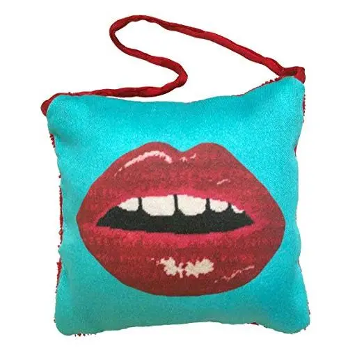 pop art lips holiday ornament, door hanger, cool holiday gift