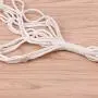 Flosky 3pcs/Set Macrame Plant Hanger Hanging Basket Flowerpot Holder Cotton Rope Home