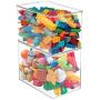 mDesign Stackable Closet Plastic Storage Bin Boxes with Lid - Container for Organizing Childs/Kids Toys, Action Figures, Crayons, Markers, Building Blocks, Puzzles, Crafts - 9&quot High, 4 Pack - Clear