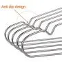 OIKA Clothes Hangers 40 Pack Suit Hangers Stainless Steel Strong Metal Hangers 16.5 Inch for Heavy Duty Coat Hangers (Renewed)
