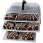 Cookie and Cake Carrier Container with Handle and Lid 4 Trays Cupcake Storage Transport Holder Boxes 2 Devil Eggs Trays Included