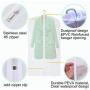 CM CUMIZON Garment Bags Translucent Hanging Garment Covers (Set of 6) for Dance Costumes Gown Dress Clothes Storage 24" x 40"/50"/60"