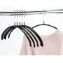 MAWA by Reston Lloyd Euro Series Non-Slip Space Saving Clothes Hanger for Shirts & Dresses, Style 40/P, Set of 10, Black MAWA by Reston Lloyd Euro Series Non-Slip Space Saving Clothes Hanger for Shirts & Dresses, Style 40/P, Set of 10, Black