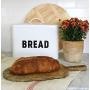 Metal Bread Boxes - Countertop Space-Saving, Extra Large, High Capacity Bread Storage Bin for your Kitchen - Holds 2+ Loaves - White with Bold BREAD Lettering