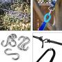 S Hooks,304 Stainless Steel Heavy Duty S Hooks 5PCS, 3.2 inches Long and 5/16 inches Thick,S Shaped Hanging Hook is Used to Hang Any Objects in hammocks, Swings, workshops or garages