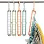 SICKALY Space Saving Hangers,Multi-Functional Hangers,Storage Home Hangers,Folding Clothes (5 Packs, Random Colors)