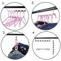 5PCs Clothes Hangers Space Saving Closet Organize Magic Creative Design Metal Multi Function Wonder Rack Decoration