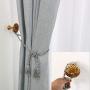 uxcell Curtain Tieback Hooks Metal Vintage Tassel Drapery Holder Window Holdbacks Wall Hooks Clothes Hanger Gold Tone 2pcs