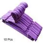 Zachao0 Clothes Hanger 10pcs Portable Hotel Children Store Hook Tool Solid Kids Coat Anti Slip Wet Dry Home Organizer Toddler Baby(Purple)