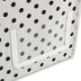 HANGERWORLD Large White Polka Dot Wedding Dress Bridal Gown Garment Storage Boxes and Travel Carry Case