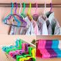 NICHOLAS BENOS Non Slip Plastic Kids Coat Hangers Child Baby Clothes Stands Multi Color, Wooden Coat Hangers - Thin Clothes Hangers, White Pants Hangers, Clothes Hangers, Black Velvet Clothes Hangers,10pcs
