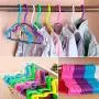 NICHOLAS BENOS Non Slip Plastic Kids Coat Hangers Child Baby Clothes Stands Multi Color, Wooden Coat Hangers - Thin Clothes Hangers, White Pants Hangers, Clothes Hangers, Black Velvet Clothes Hangers,10pcs