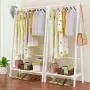 WYQSZ Coat Rack Floor Bedroom Simple Hanger Floor Rack Clothes Rack Rack Hanger - Coat Rack 8563 (Color : A, Size : 60160cm)