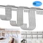 EAONE 40 Pack S Shaped Hooks 3 Sizes, Heavy Duty Stainless Steel S Hooks Rack Hangers for Hanging Kitchenware Pan Pots Utensils Clothes Bags Towels Plants, Silver EAONE 40 Pack S Shaped Hooks 3 Sizes, Heavy Duty Stainless Steel S Hooks Rack Hangers for Hanging Kitchenware Pan Pots Utensils Clothes Bags Towels Plants, Silver