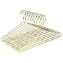 Amber Home Adult Heavy Duty Gold Wire Metal Coat Hanger Clothes Hangers, Strong Coat Hanger, Slim Shirt Hangers, Metal Hangers with notches, 10 Pack (Gold Length 17) Amber Home Adult Heavy Duty Gold Wire Metal Coat Hanger Clothes Hangers, Strong Coat Hanger, Slim Shirt Hangers, Metal Hangers with notches, 10 Pack (Gold Length 17)