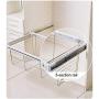 Hanger Adjustable Pull-Out Storage Basket Length Clothes Hanger Rail cm Adjustment Range Long Service Life Areas Abs Plastic (Size : 91.4 45.6 17.2cm)