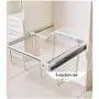 Hanger Adjustable Pull-Out Storage Basket Length Clothes Hanger Rail cm Adjustment Range Long Service Life Areas Abs Plastic (Size : 91.4 45.6 17.2cm)