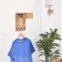 Owl Decoration Wood Hangers - Wall Wood Clothes Hangers Solid Wood Bedroom Clothes Rack Alloy Wall Hanging Creative Living Room Hook Corner hat Hanger