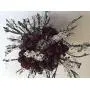 Party ball/One of a kind hanging decorative ball / 5 inches in diameter/Synthetic purple berries with clear shiny silver ice spikes/Unique Valentines decoration/Hanger/Handmade party decor
