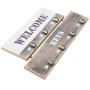 Decorative Holders Box, Wall Mounted Hangers Holder Hooks, Keys Clothes Hanger, Home Decor Utlity Accessory Tool(White)