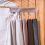 HJYPYJ Magic Hanger,Portable Folding Hanger,Washable Space-Saving Organizer Hanger Reasonable Spacing/Gray / 1 pcs