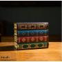 Chris.W Wooden Antique Book-Like Bookends with Hidden Storage Boxes Classic Decorative Library Book Ends, Set of 2(Large + Small)